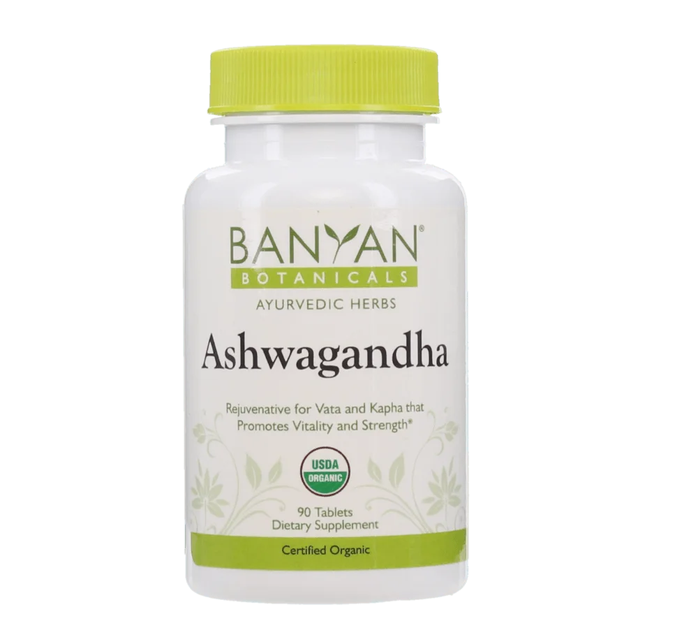 Ashwagandha (organic) 500 mg - 90 tablets by Banyan Botanicals