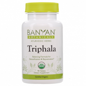 Triphala tablets, certified organic by Banyan