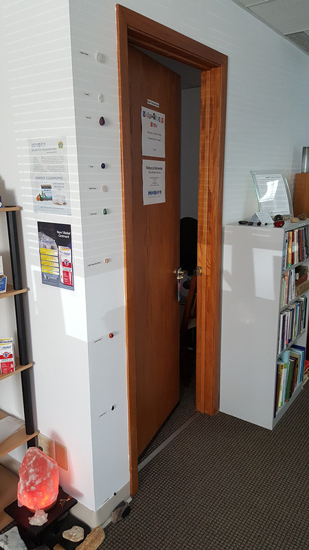 Opportunity for Reiki Master to rent therapy office space Entry to North Therapy Room
