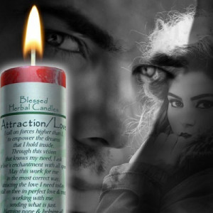 Attraction - Love - Blessed Herbal Candle