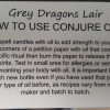 Conjure Oils How-to card