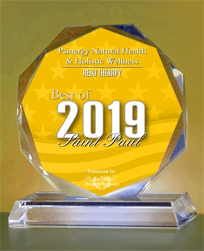 Psinergy Natural Health & Holistic Wellness 2019 Best of Saint Paul Award in Reiki Therapy