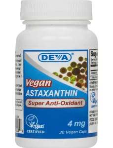 Astaxanthin 4 mg 30 vcaps by Deva (Vegan)