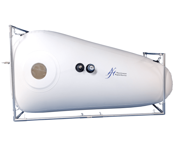 Newtowne Hyperbaric Long Shoe Chamber for mHBOT sessions at 1.3 ATA