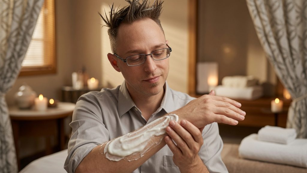 Probiotic-Rich Yogurt Massage