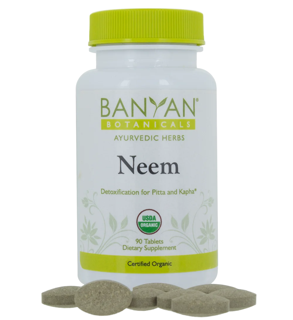 Neem 500 mg, 90 tabs by Banyan Botanicals
