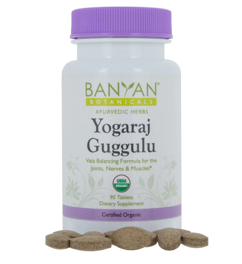 Yogaraj Guggulu, 300mg 90 tabs - Banyan Botanicals Yogaraj Guggulu, 300mg 90 tabs - Banyan Botanicals